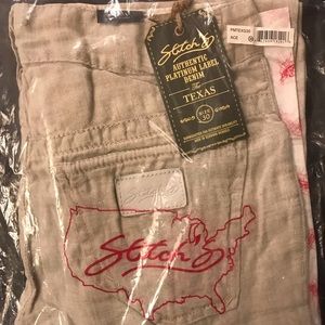 Stitch’s Men’s Jeans in Cream/light khaki NWT